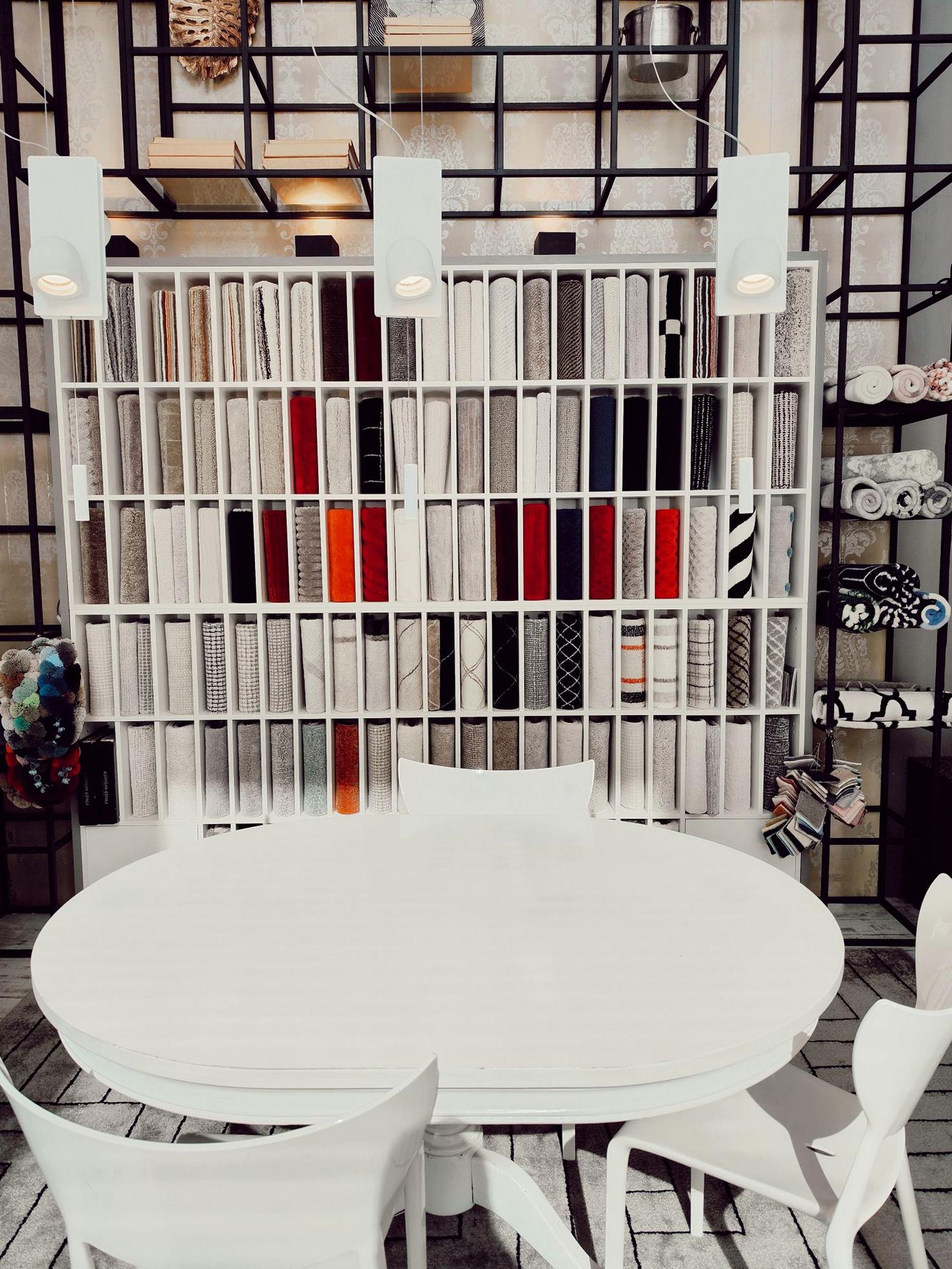 Curated furniture textures and materials