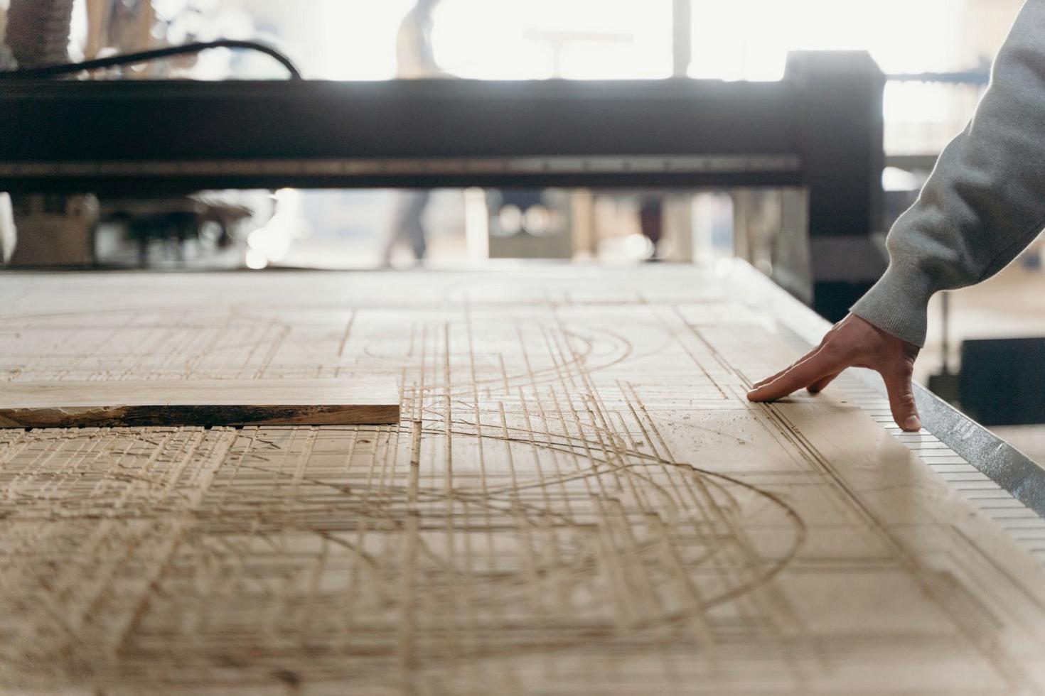 Detailed craftsmanship of wooden furniture